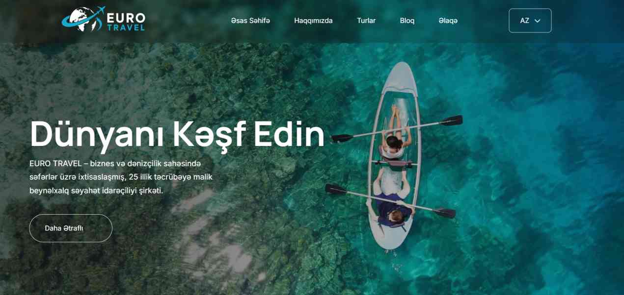 travel üçün veb sayt